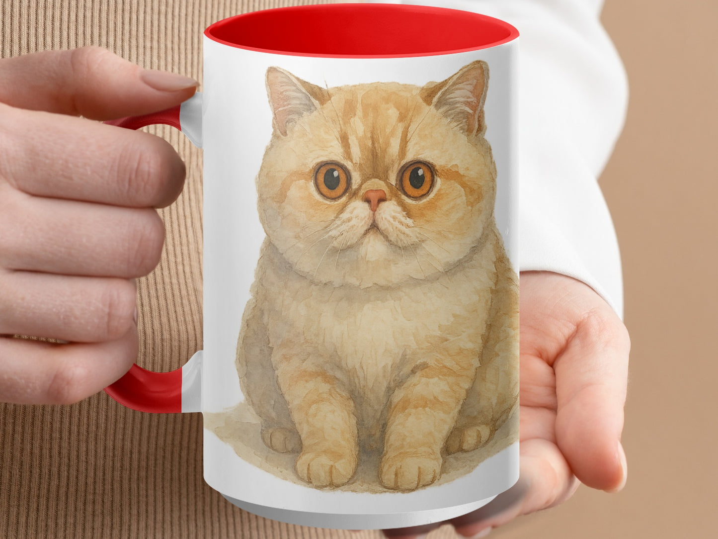 Cute Fluffy Orange Kitten Adorable Mug product
