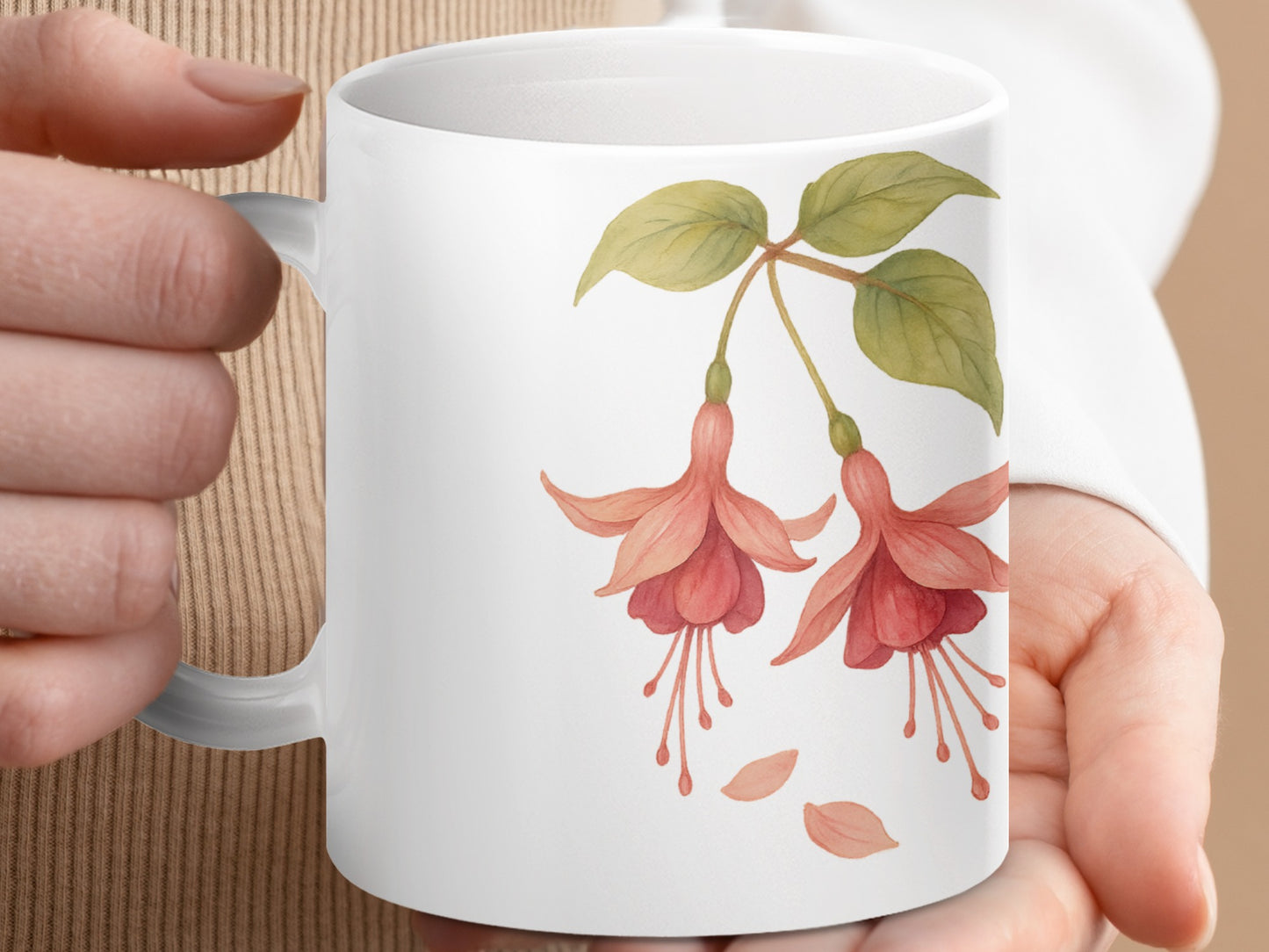 Floral Hand-Painted Blossoms Coffee Mug product