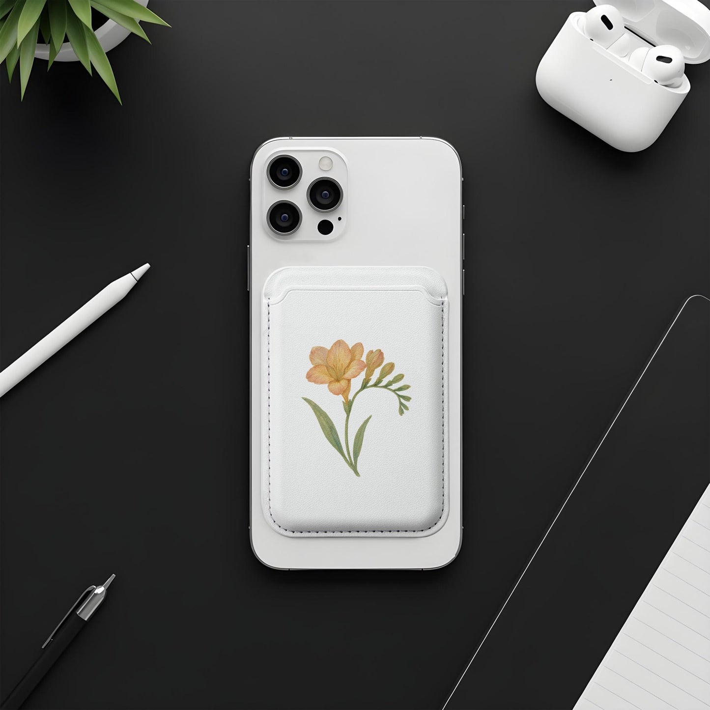 Elegant Floral Design White iPhone Case Accessories product