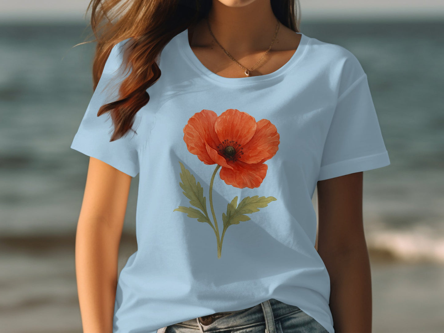 Bright Floral Design Casual Summer Top product type
