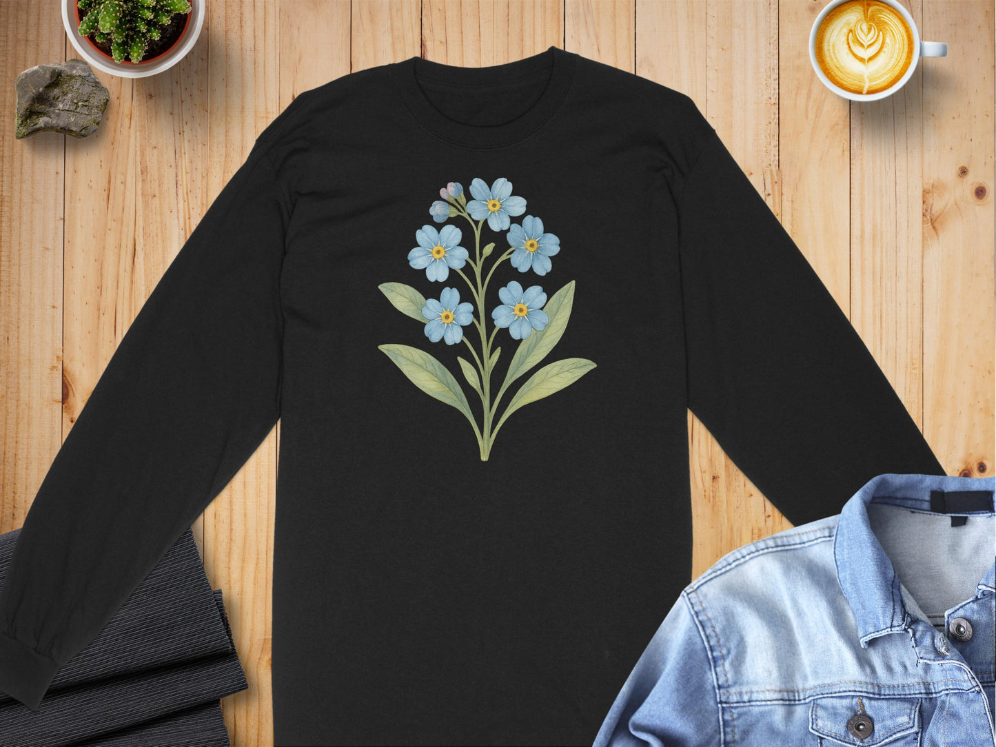 Beautiful Long Sleeve Shirt with Floral Design product type
