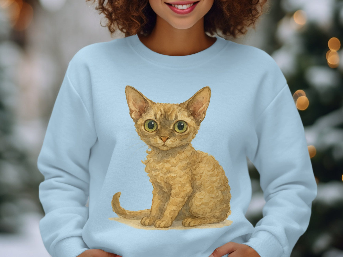 Cute Big Eyed Kitten Winter Wear Comfortable Sweatshirt product