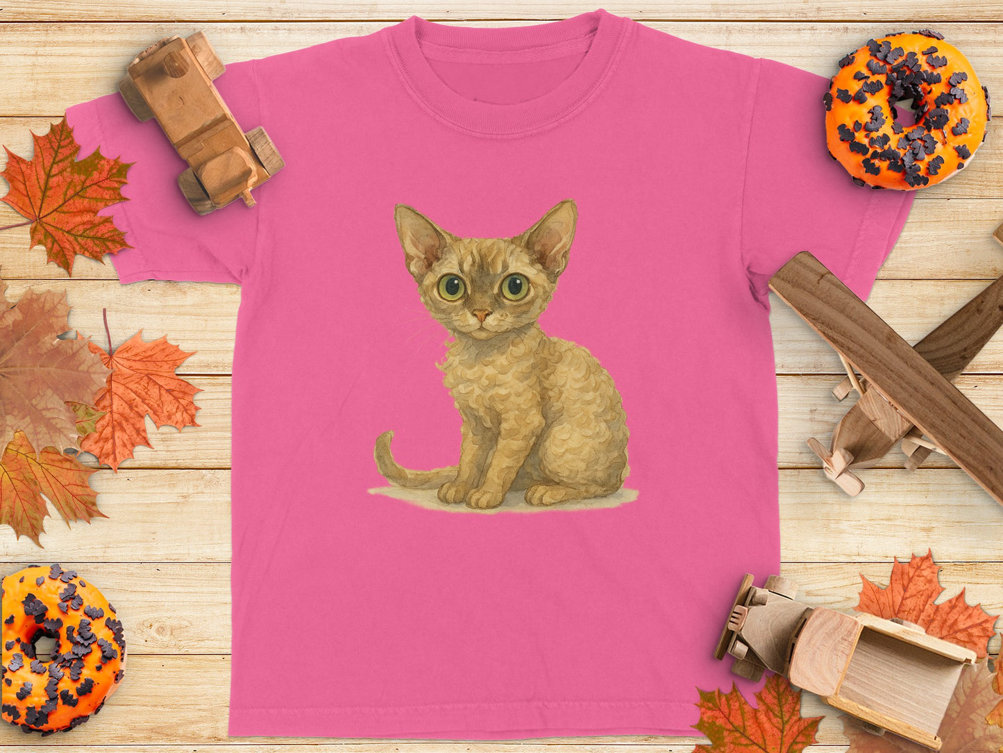Adorable Kitten Graphic Design on Pink Shirt product
