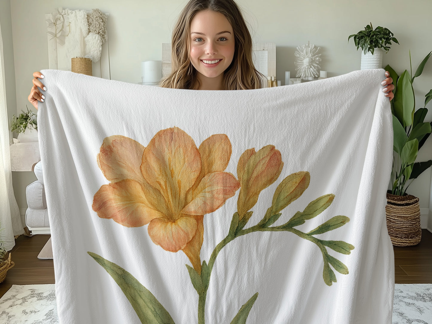 Beautiful Floral Art Design Blanket product type