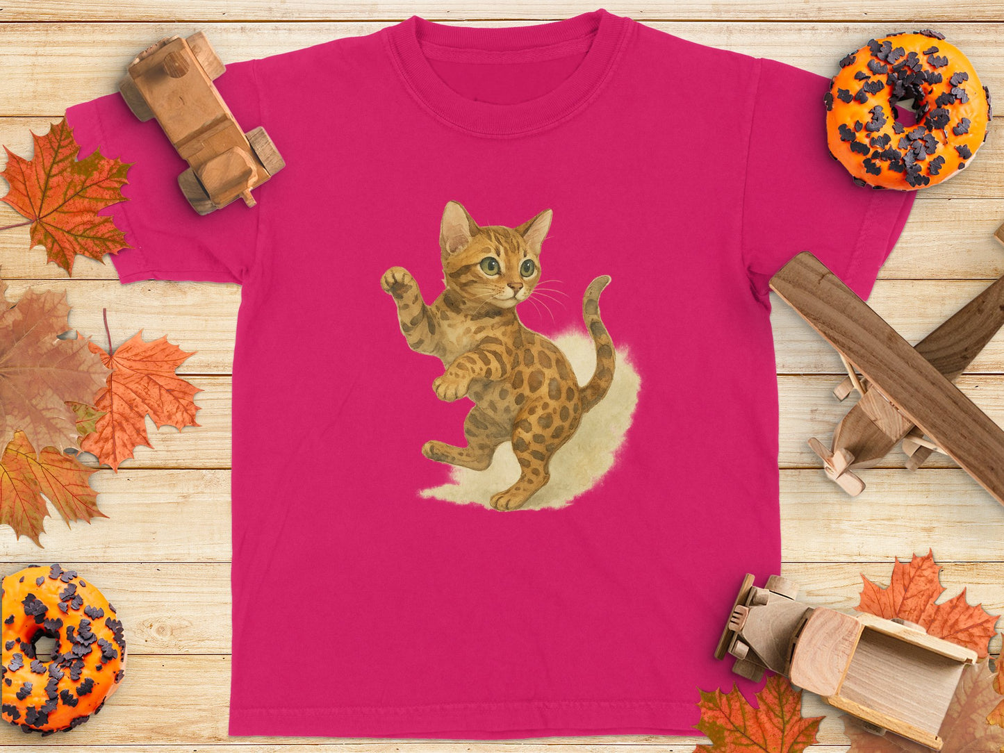 Cute Cat T-shirt for Kids with Fun Animal Print product