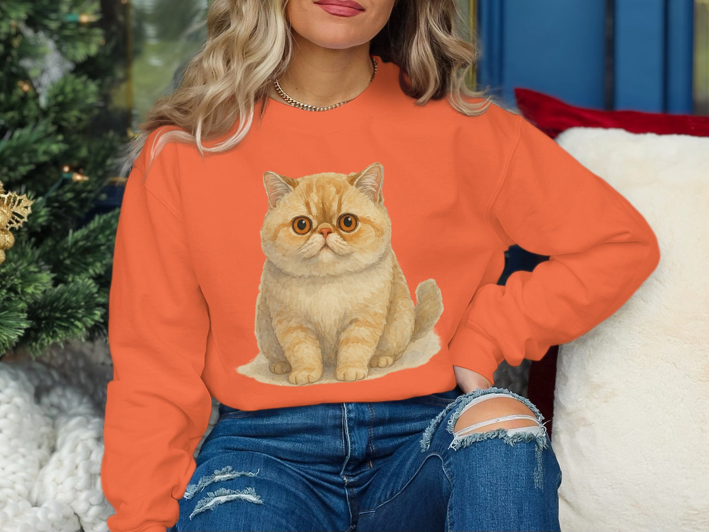 Cute Cat Printed Sweatshirt Perfect for Cat Lovers product type