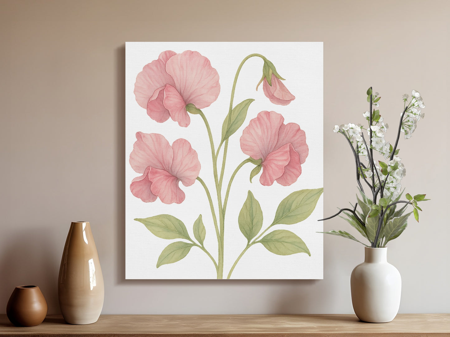 Elegant Floral Artwork Canvas Wall Decor product type