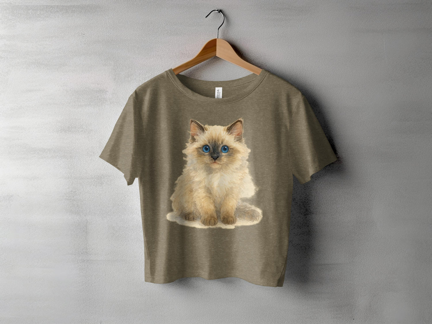 Adorable Fluffy Kitten Printed Design T-shirt product