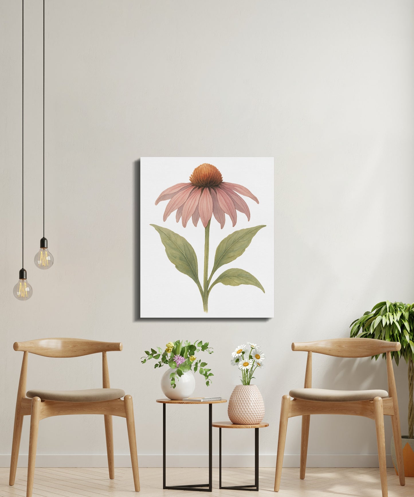 Elegant Hand-Painted Floral Wall Art Canvas product type