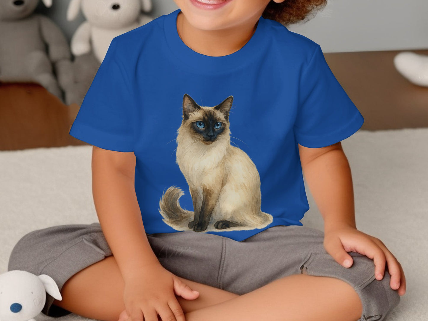 Siamese Cat Graphic Design Kids Shirt product type