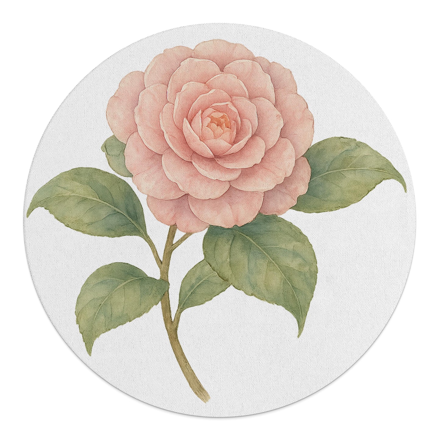 Beautiful Pink Floral Design Round Art product