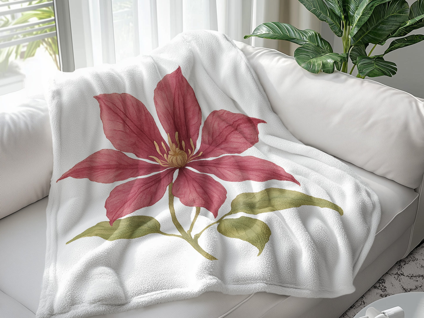 Beautiful Floral Design Cozy Blanket product