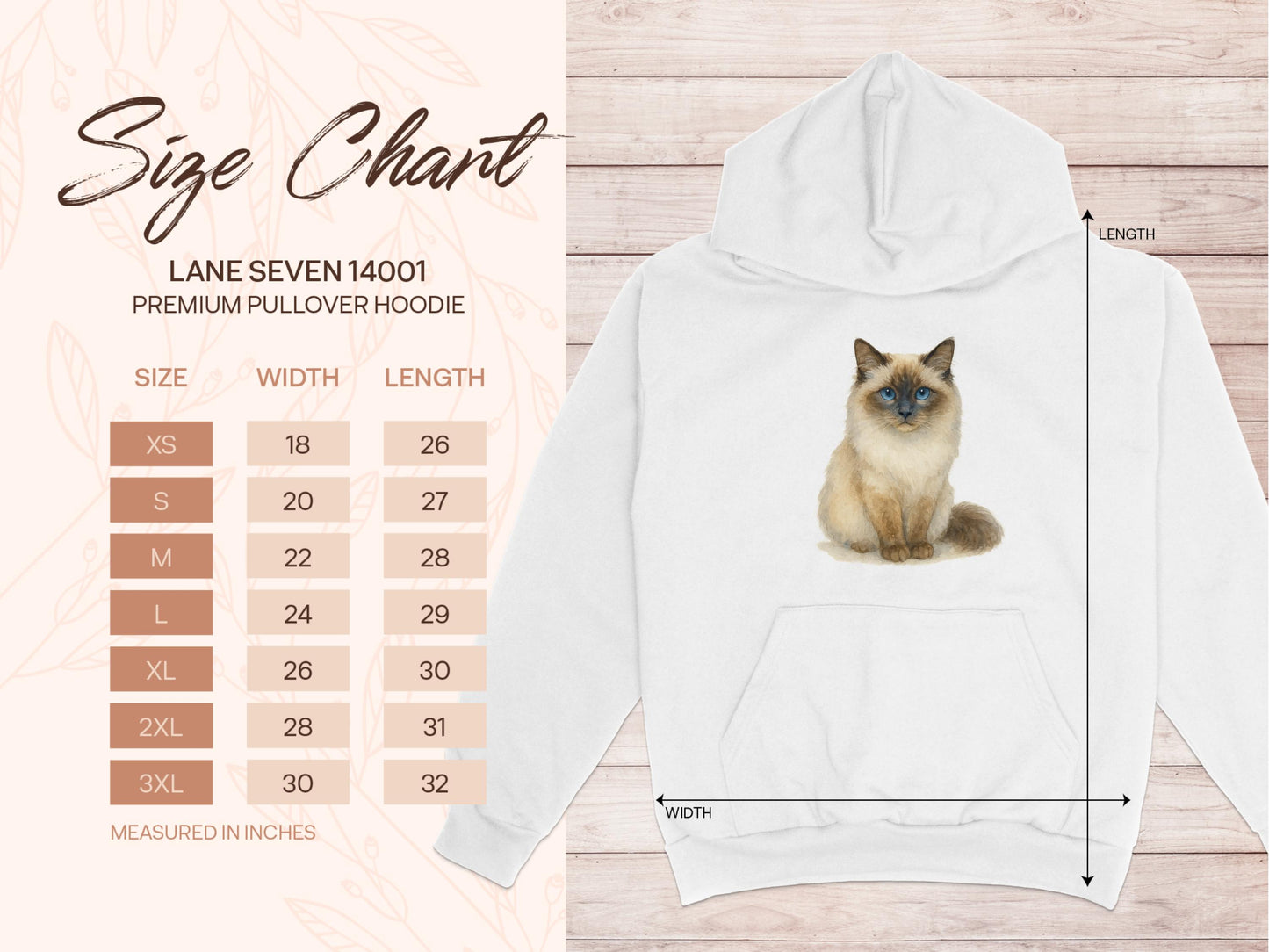 Adorable Blue Eyed Cat Premium Pullover Hoodie product