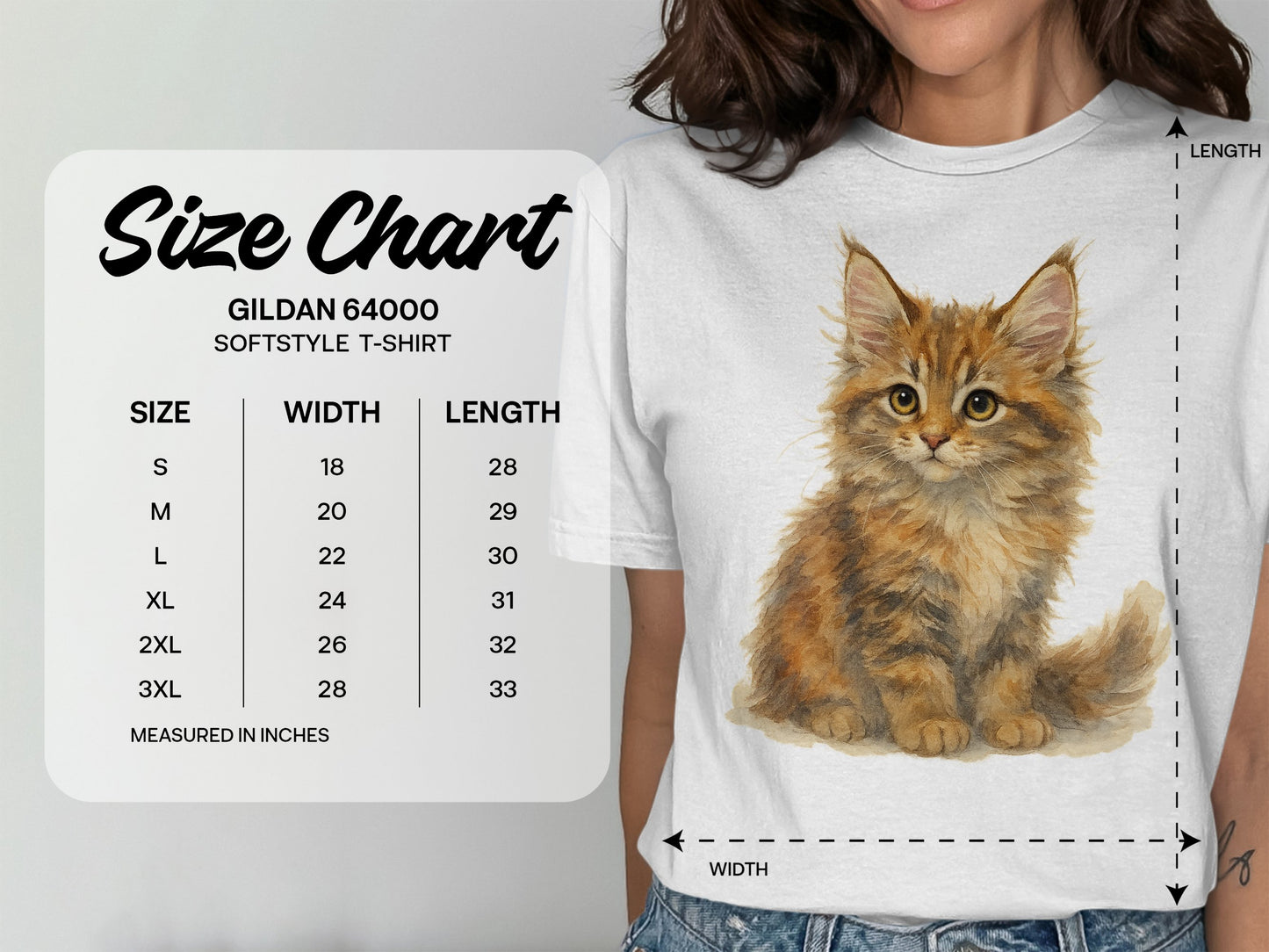 Cute Cat Graphic Tee Softstyle T-Shirt product