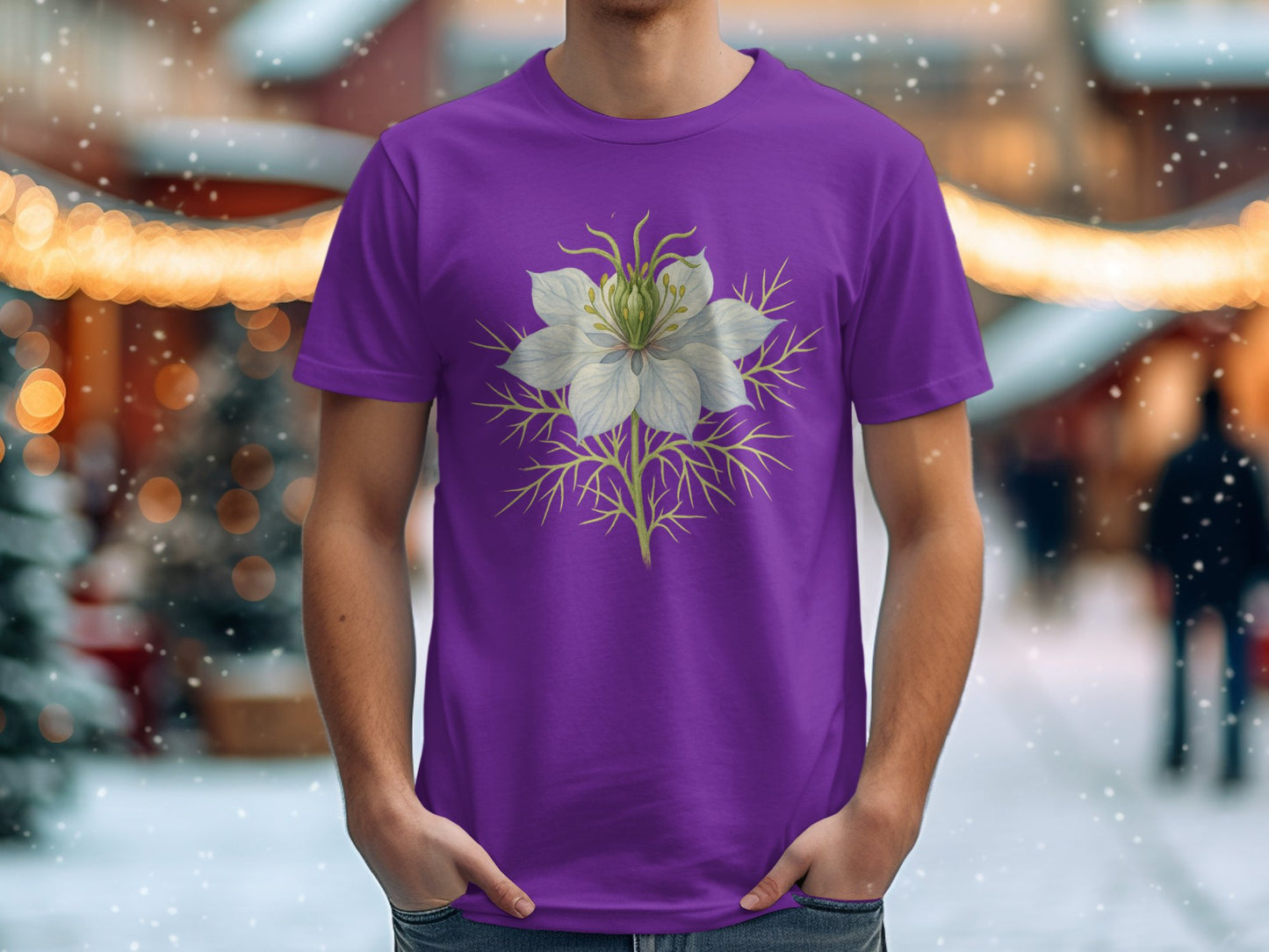 Elegant Floral Art Printed Casual Wear T-shirt product type