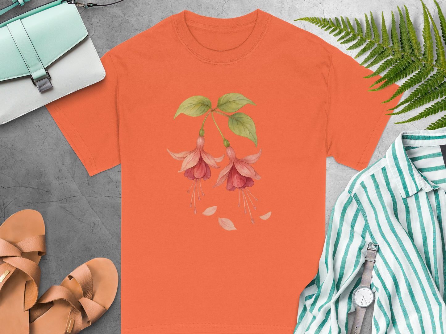 Floral Printed Graphic Short Sleeve Tee Shirt product