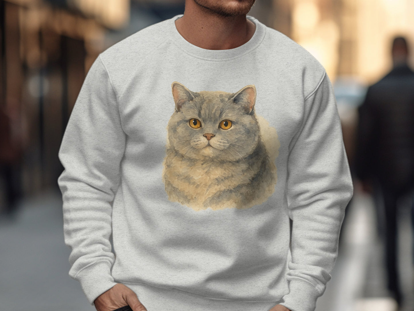 Cute British Shorthair Cat Art Unisex Sweatshirt product