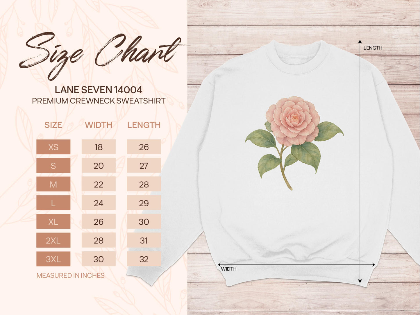 Beautiful Floral Print Crewneck Sweatshirt product