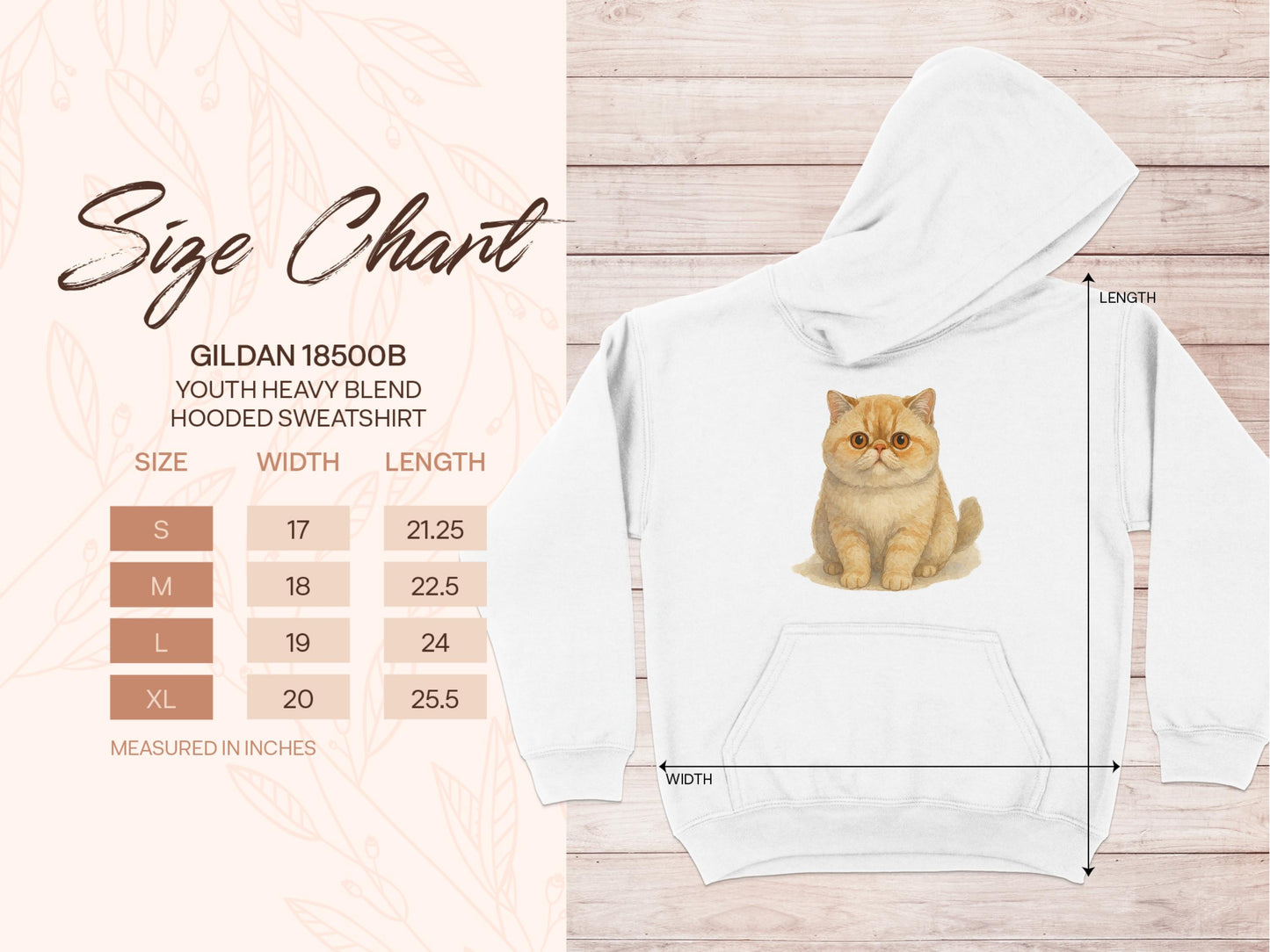 Youth Hoodie with Cute Cat Design Hooded Sweatshirt Product