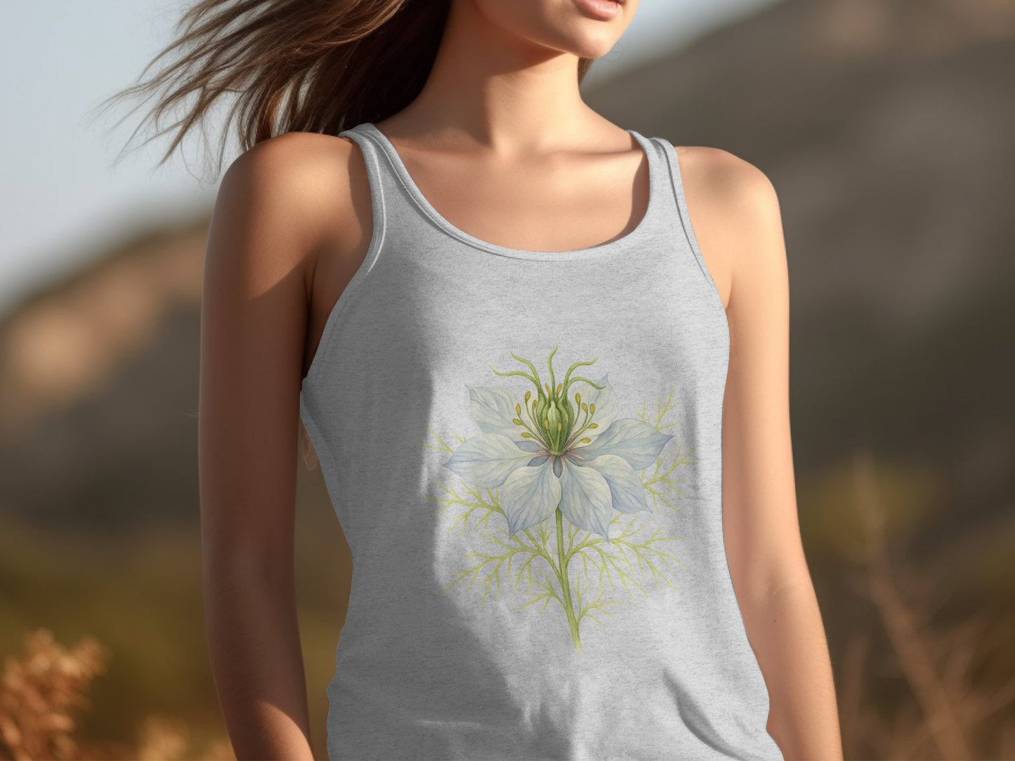 Floral Art Print on Stylish Tank Top product