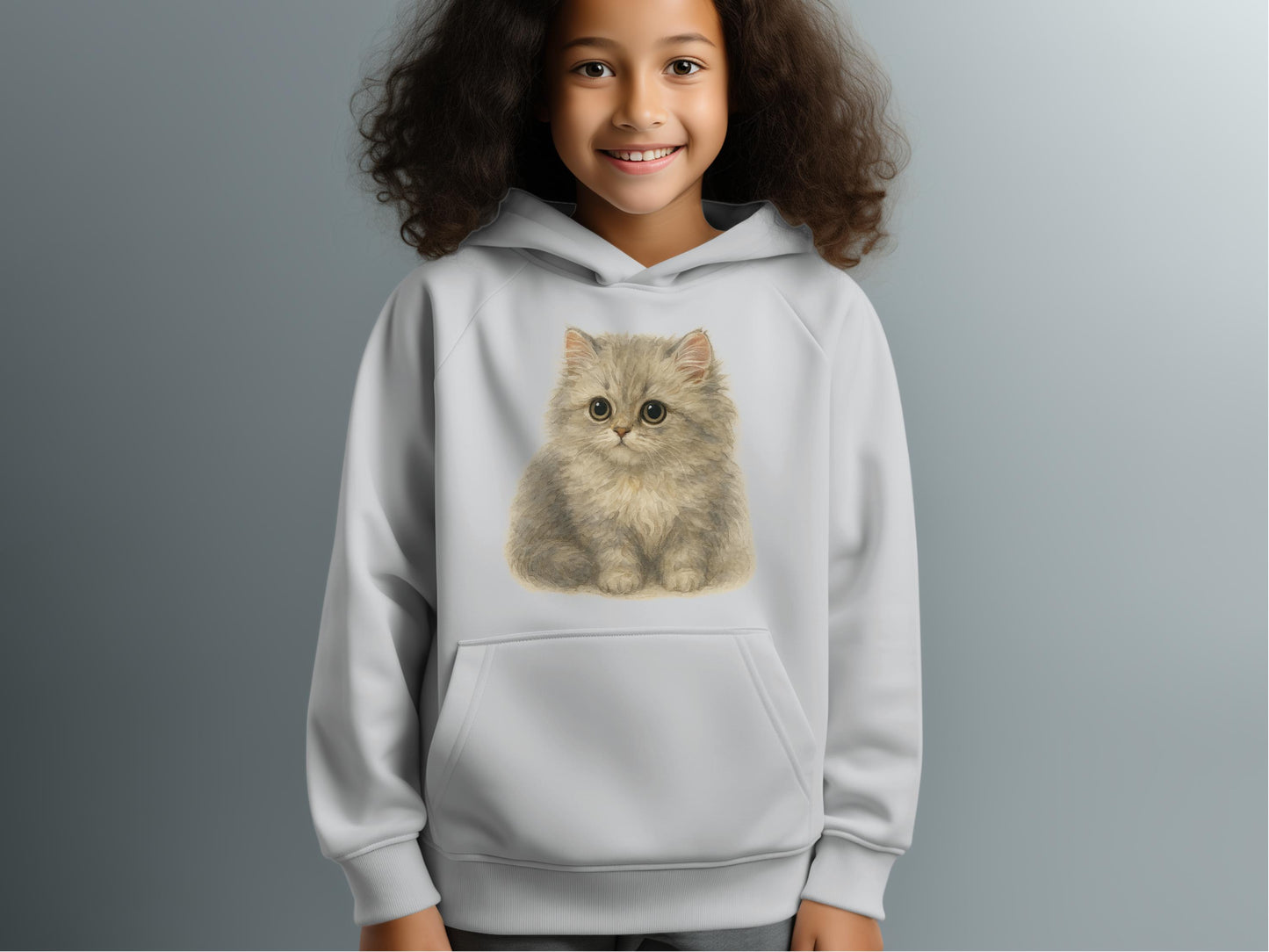 Cozy Hoodie Featuring Adorable Kitten Design product