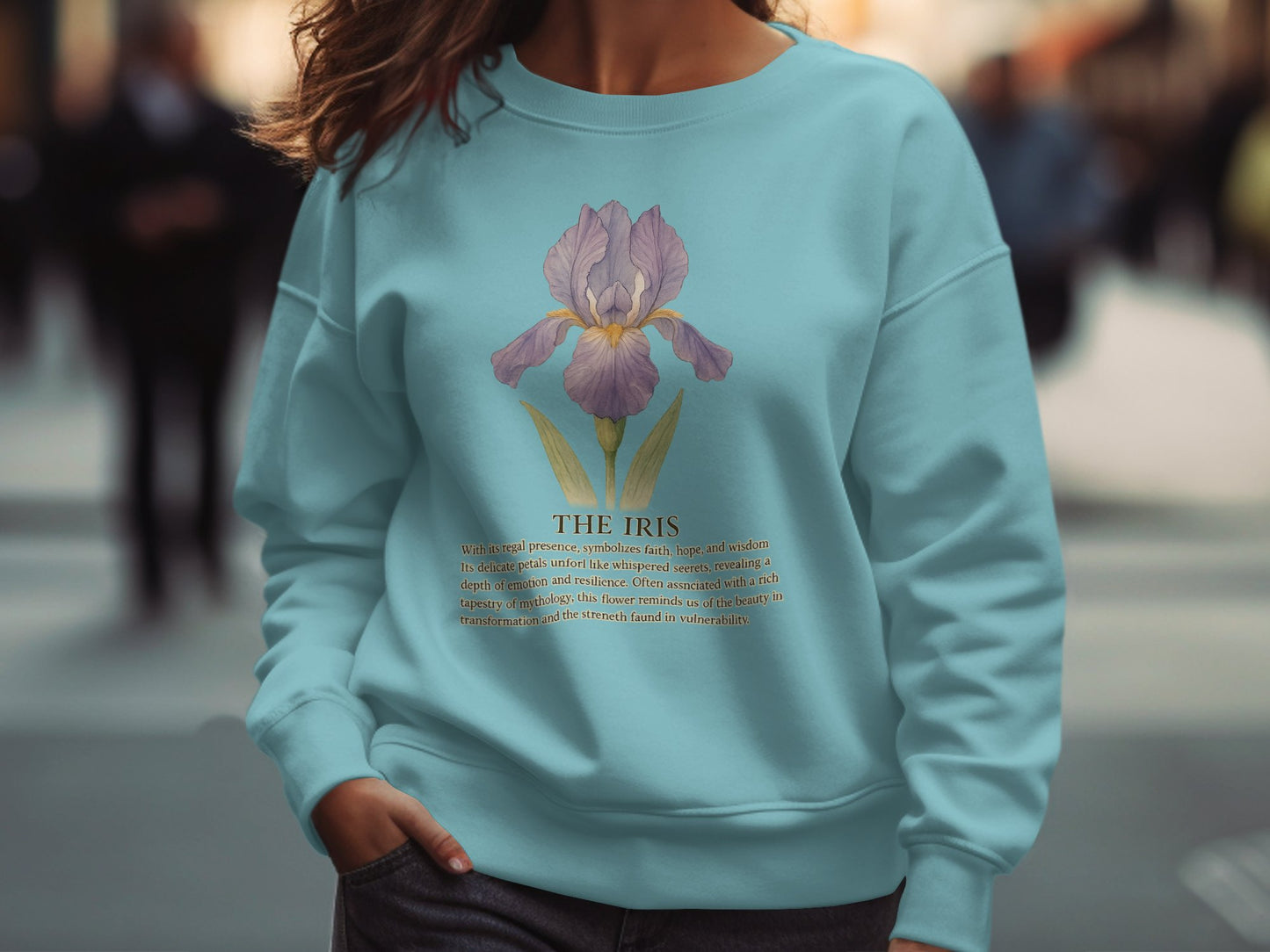 The Iris Graphic Print Urban Style Sweatshirt product