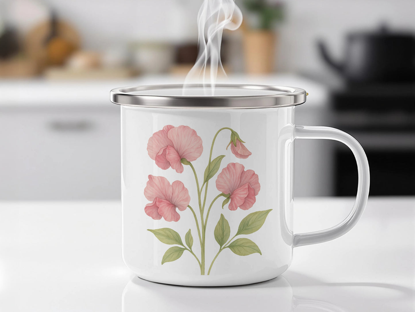 Floral Design Coffee Mug for a Chic Kitchen product