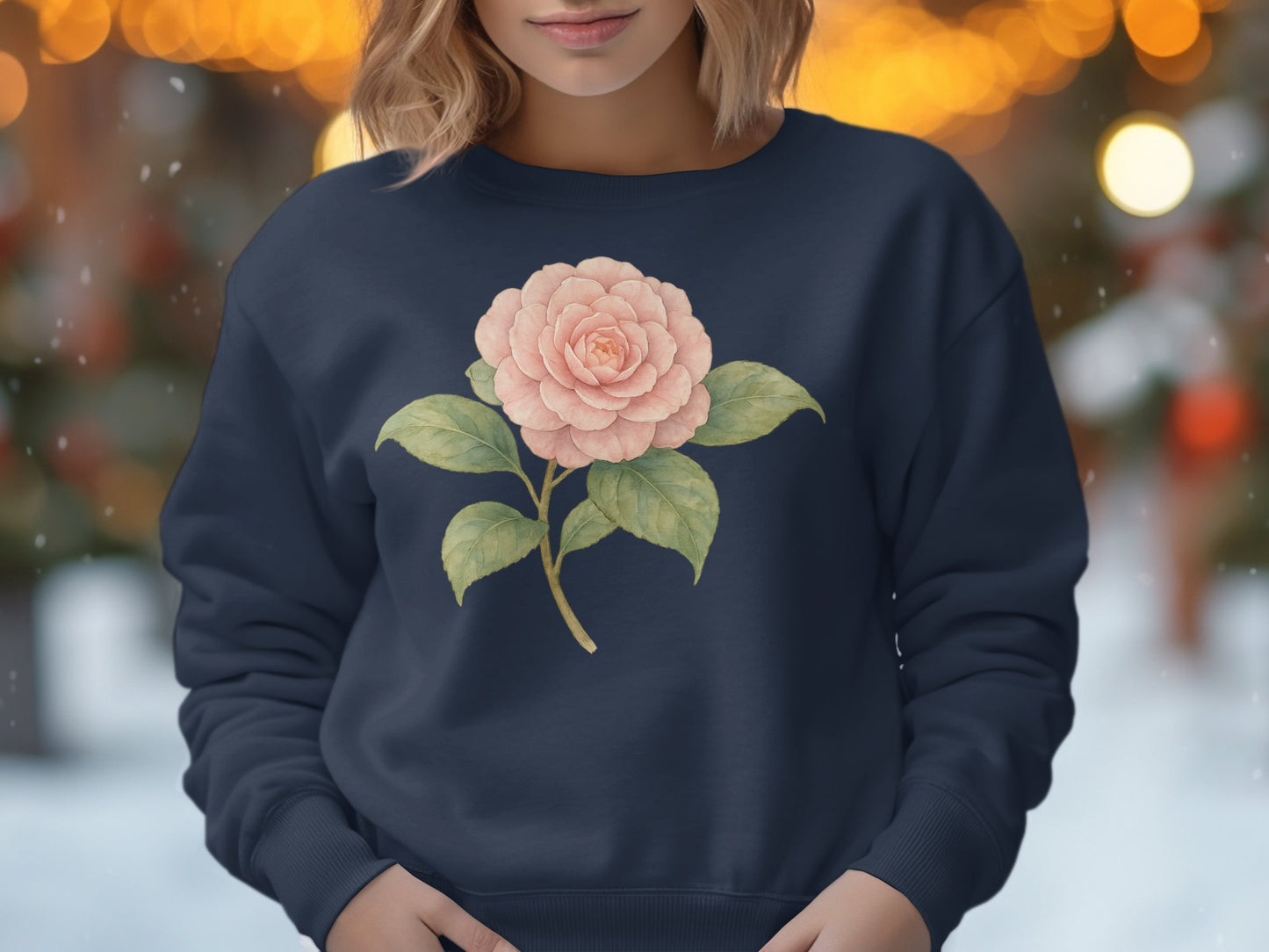 Beautiful Pink Flower Design Sweatshirt product