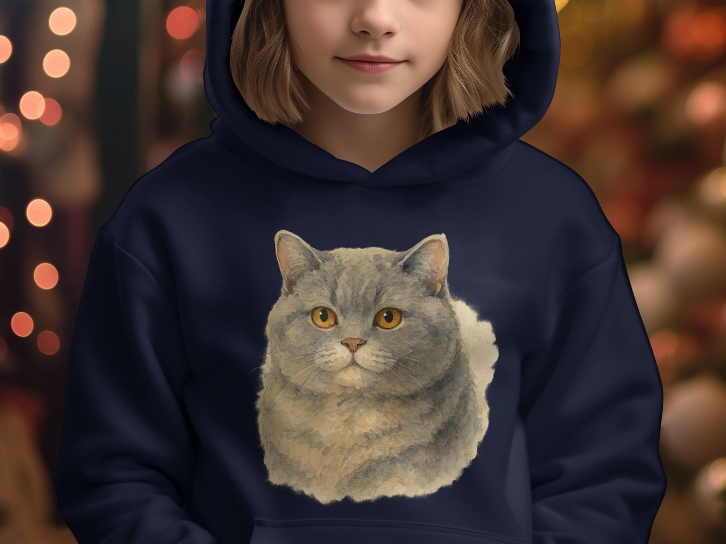 Cute Cat Design Hoodie for Cozy Winter product type