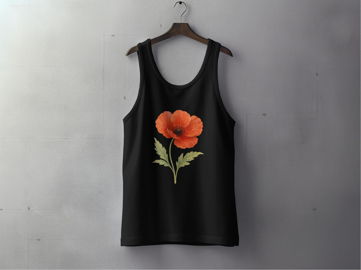 Stylish Tank Top with Orange Floral Print product type