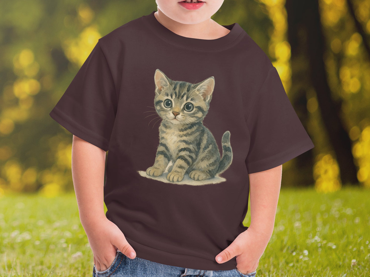 Adorable Kitten Graphic Print Kids T-Shirt product