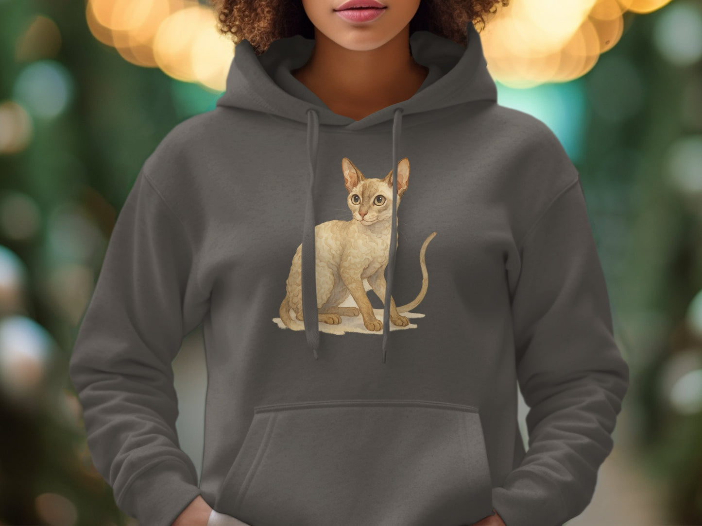 Cute Cat Artwork Print on Hoodie Sweatshirt product type
