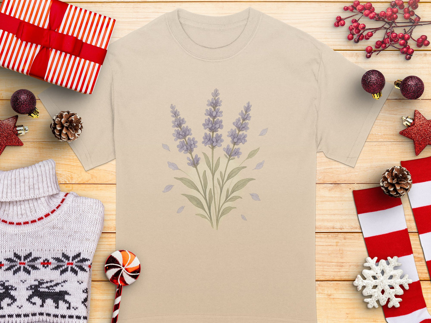Lavender Blossom Graphic Unisex T-shirt product