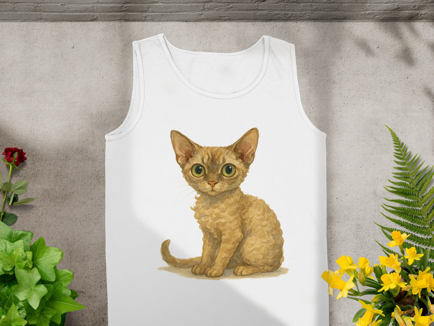 Cute Big Eyed Kitten Graphic Tank Top product type