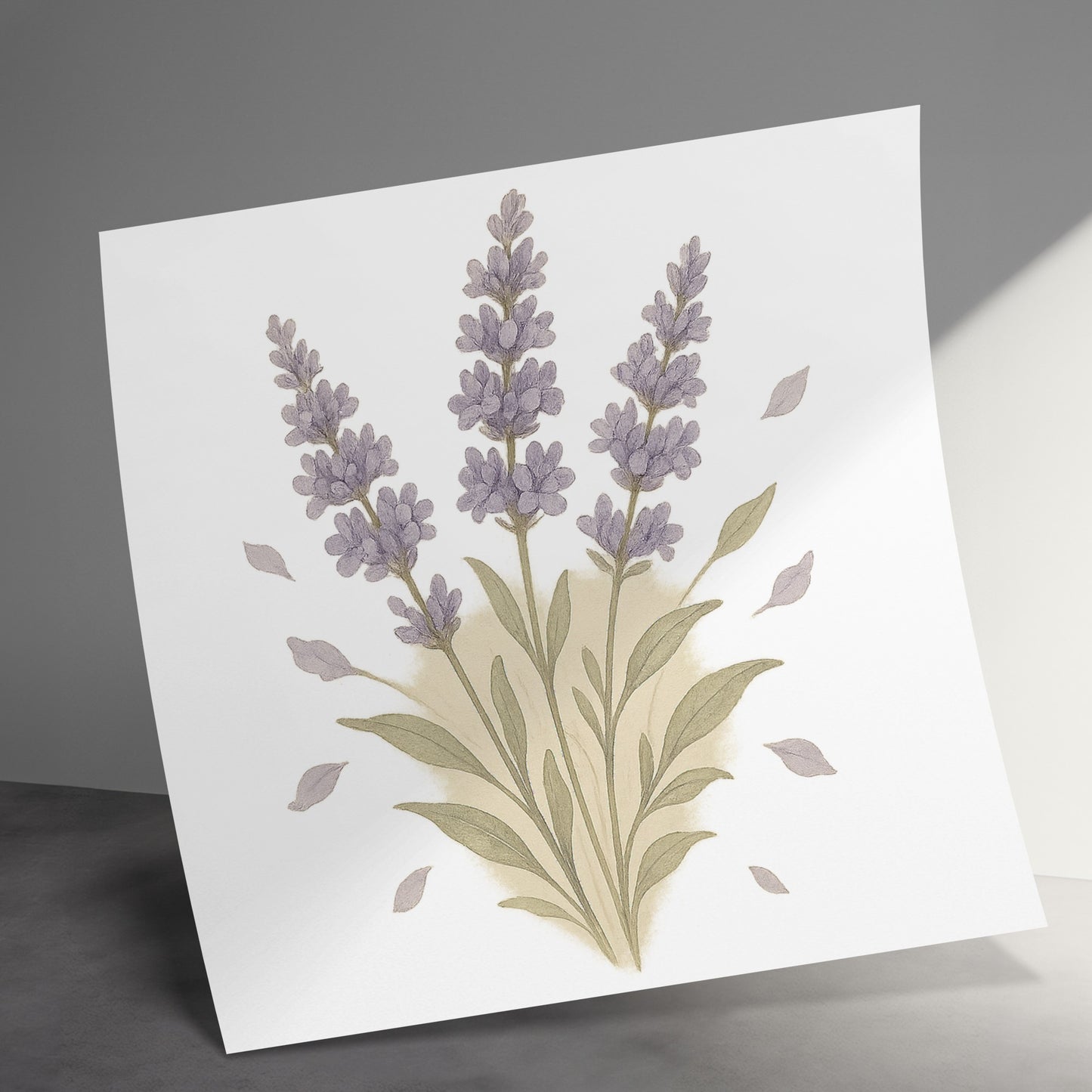Lavender Floral Art Print Home Decor Product Type