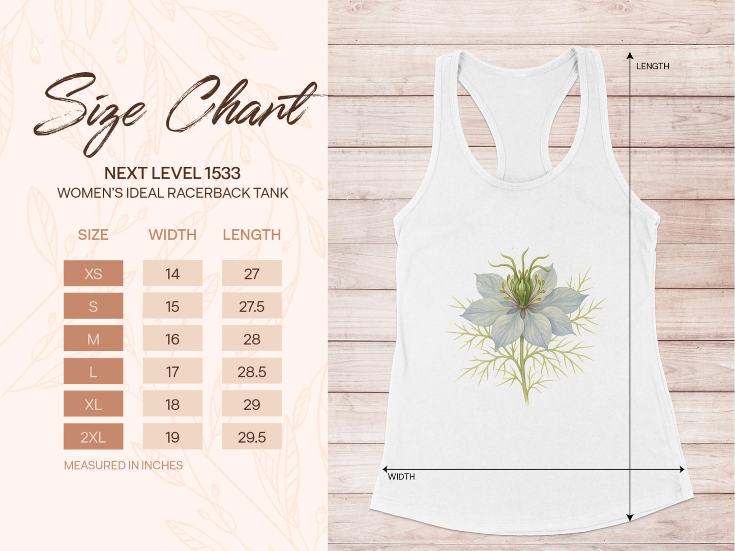 Flower Design Women's Ideal Racerback Tank product type