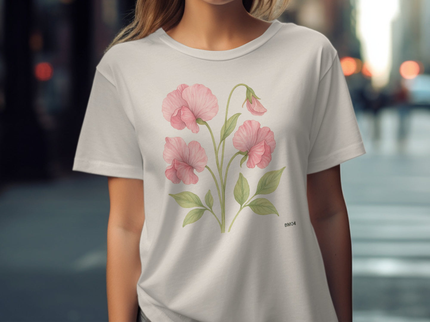 Elegant Floral Design Graphic Tee Shirt product type