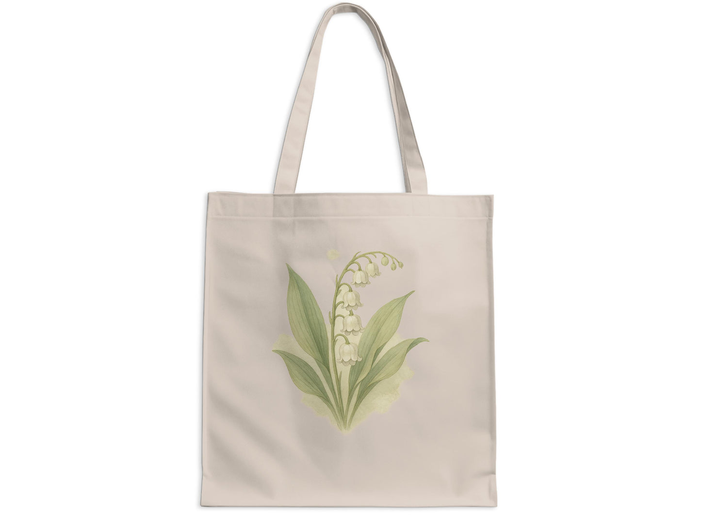 Elegant Floral Design Beige Tote Bag Product