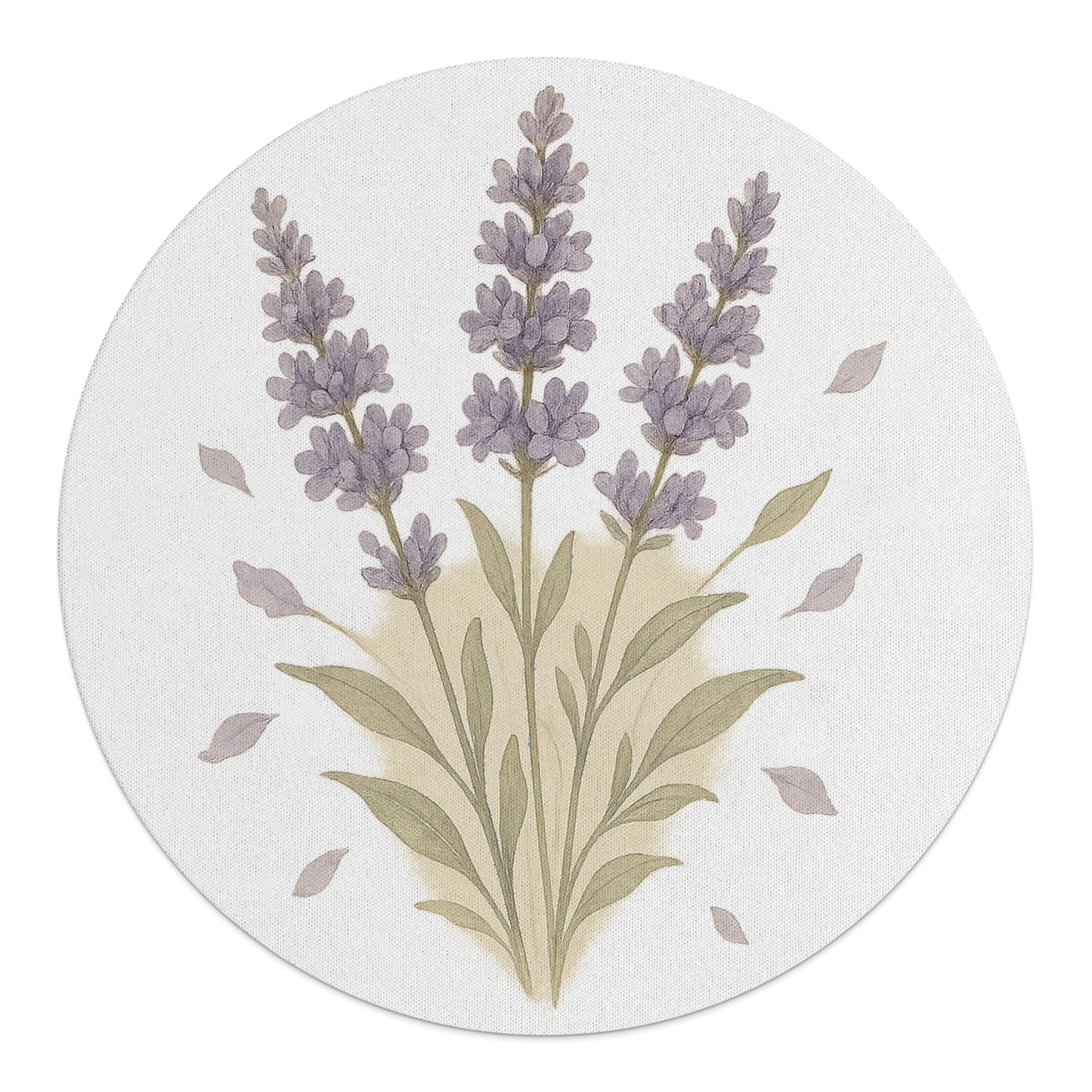 Lavender Floral Design Round Rug product type