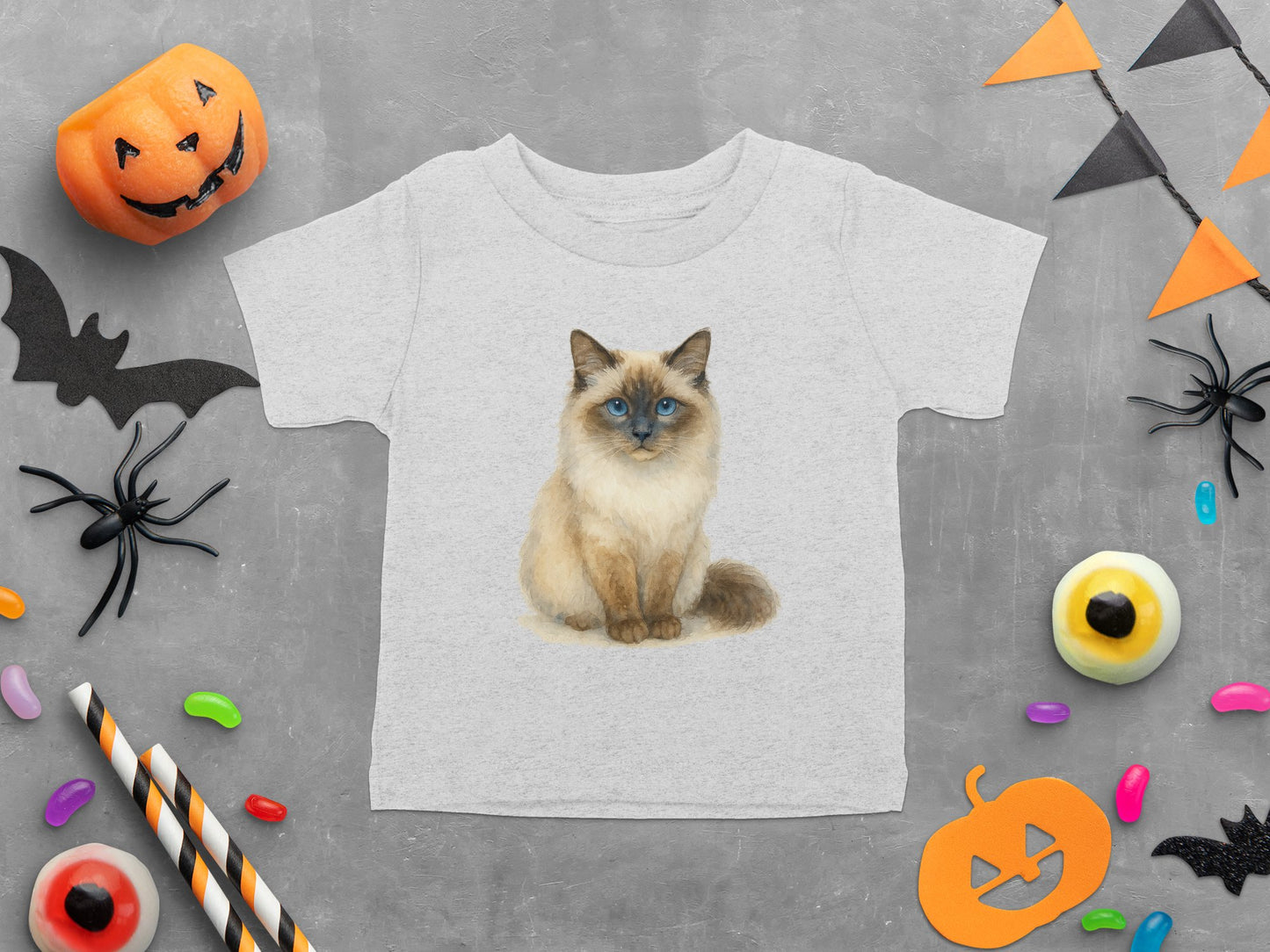 Cute Cat Halloween Celebration T-Shirt product type