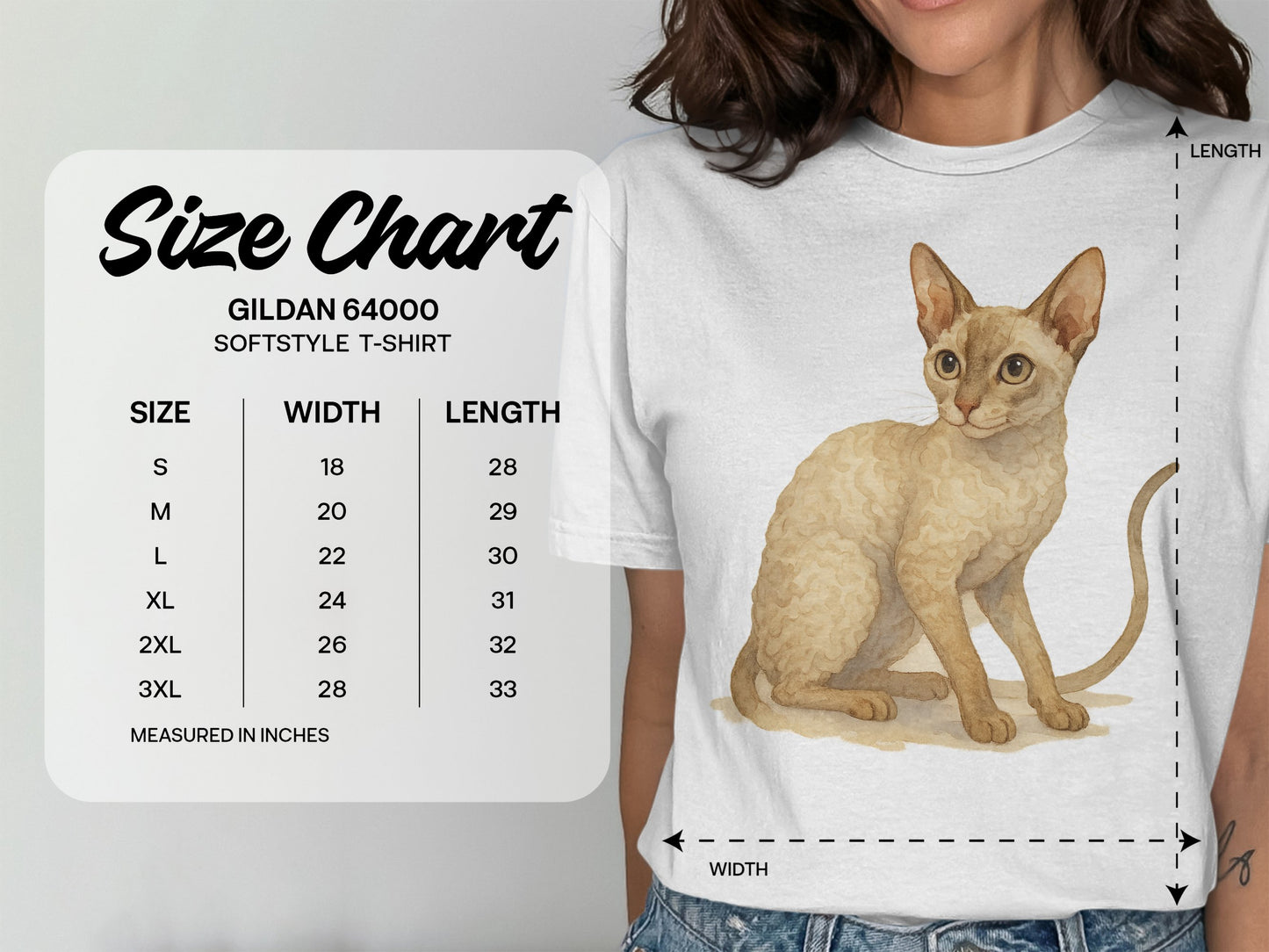 Cute Cat Illustration Design on Softstyle T-Shirt product