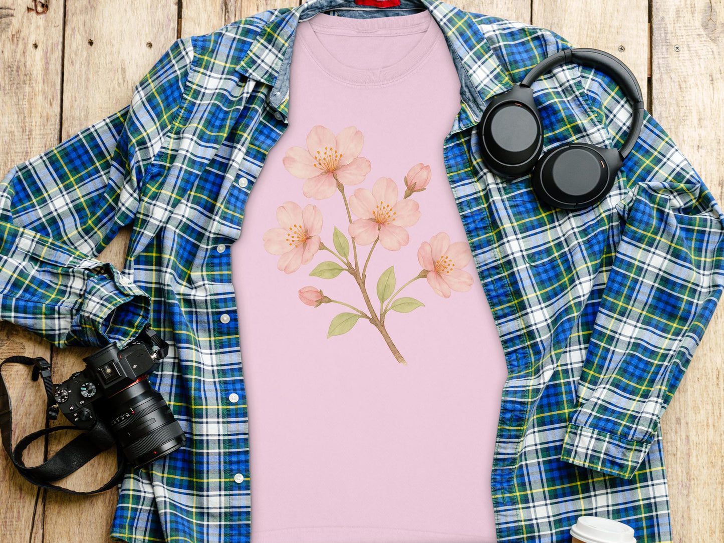 Floral Pink Shirt with Blossom Design product