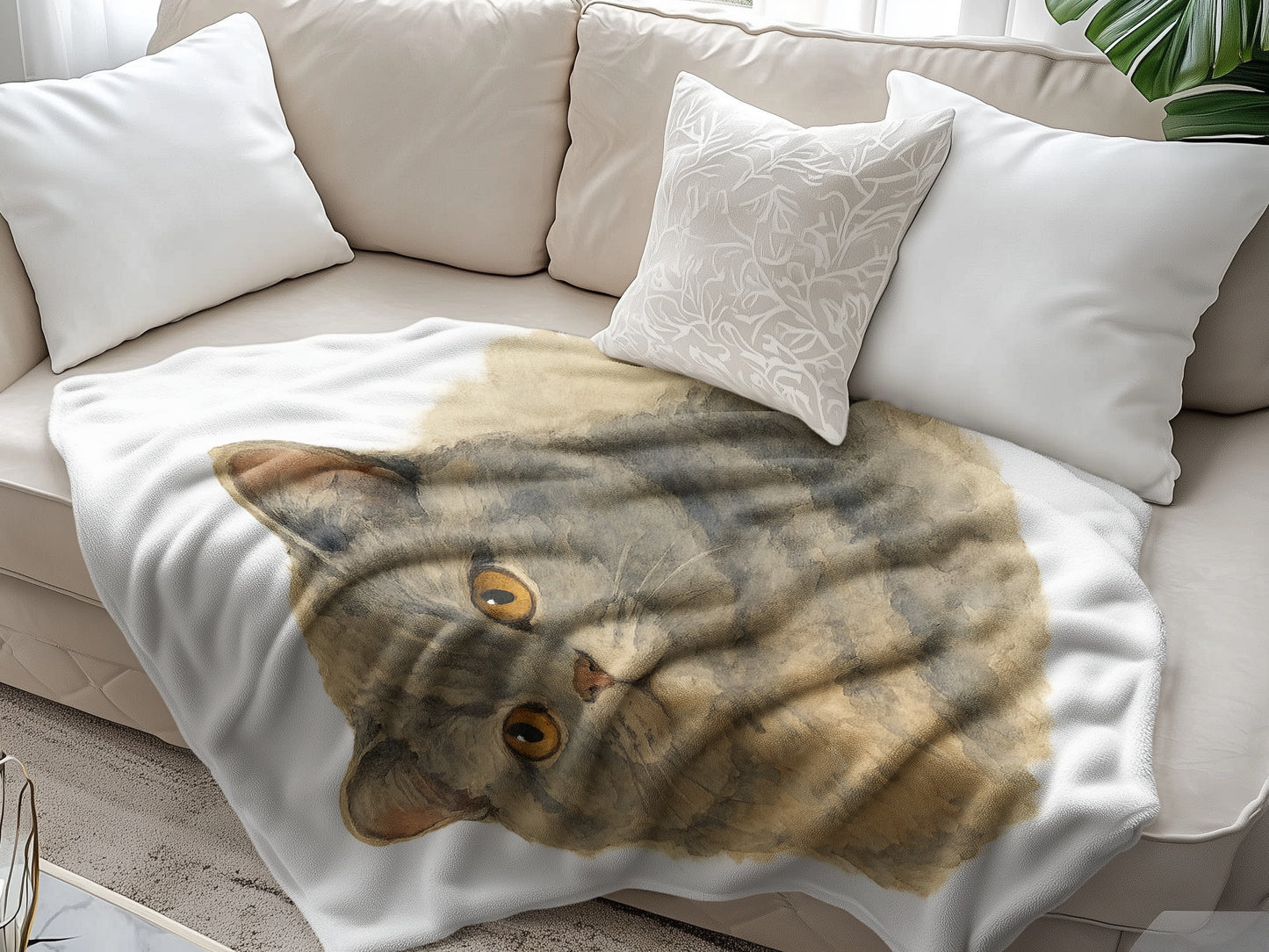 Cozy Blanket Featuring Cute Cat Print Blanket Product