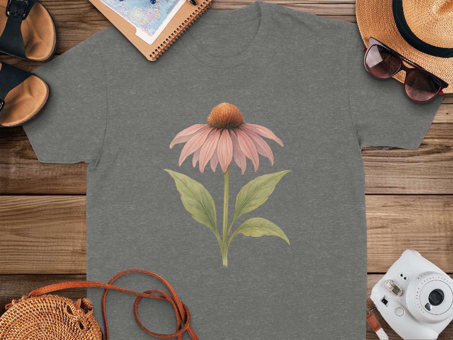 Beautiful Flower Art on Comfortable Casual T-Shirt product type