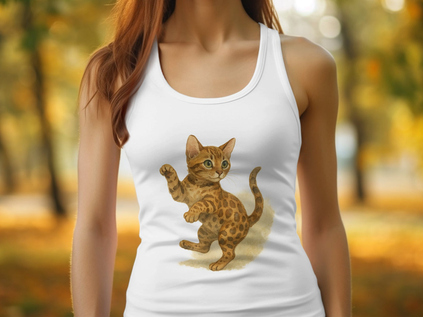 Cute Playful Kitten Tank Top For Cat Lovers product