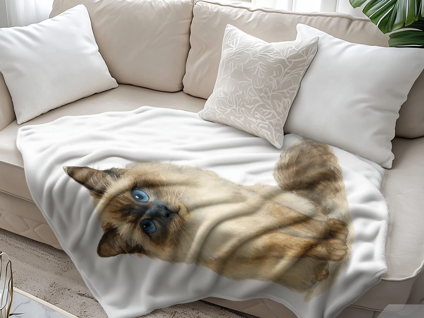 Cozy Blanket with Cute Cat Design Product
