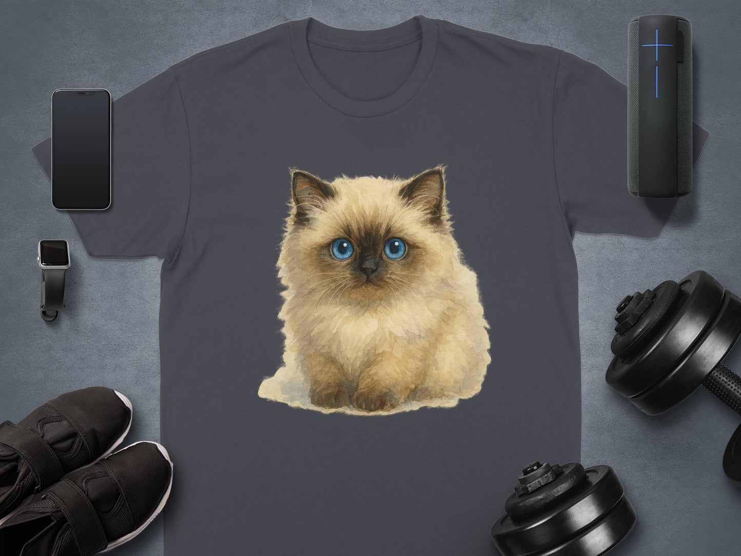 Cute Fluffy Kitten Graphic T-shirt product type