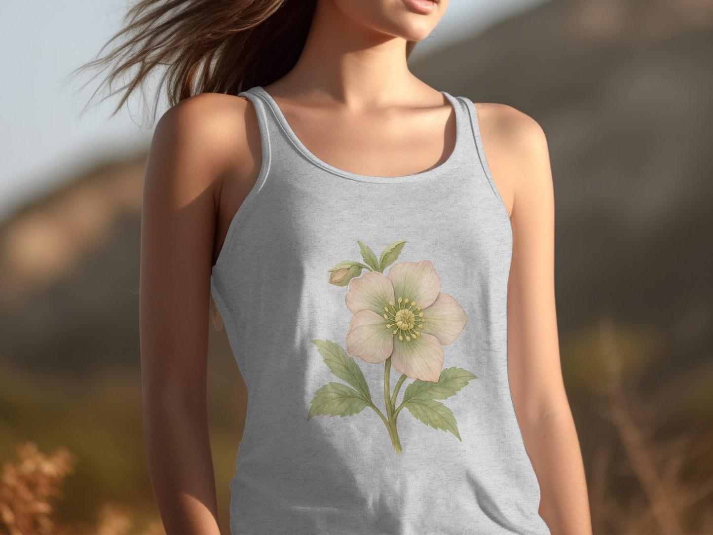 Floral Graphic Tank Top with Feminine Design product type