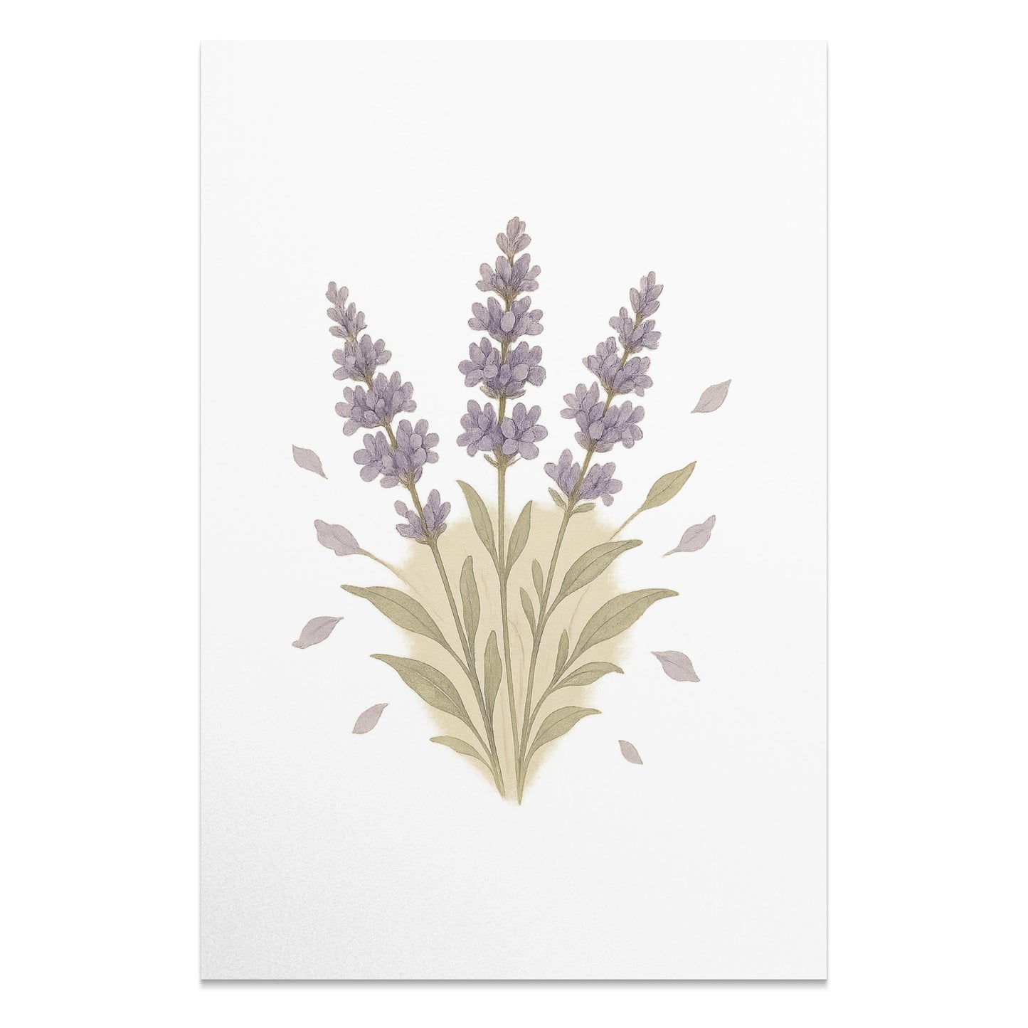 Lavender Botanical Art Print Wall Decor product type