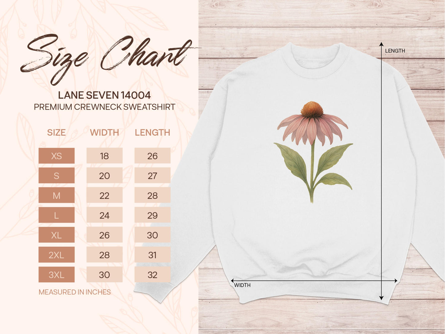 Floral Print Lane Seven Crewneck Sweatshirt product type
